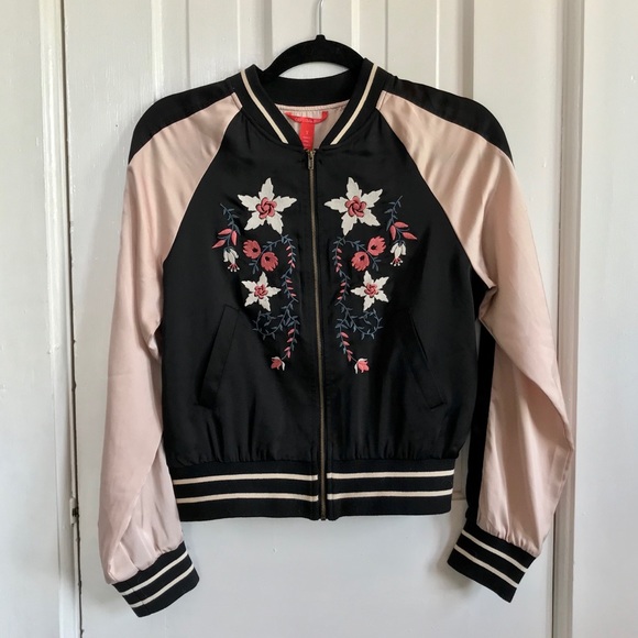 Chelsea & Violet Varsity Bomber Jacket - Picture 2 of 6